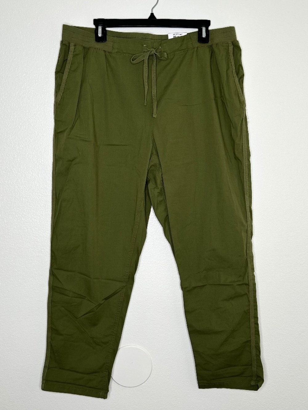 New Style & Co Womens Olive Green Pull-On Utility Pants Size 18 NWTd